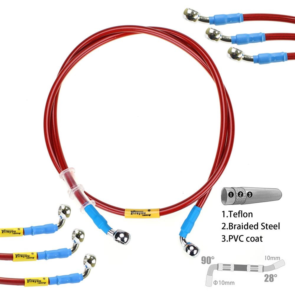Brake Line Motorcycle - 400mm-2400mm Wąż hamulcowy Hydrauliczny przewód DOT